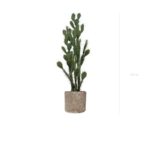 [A-PT11-TI6] The Cactus – Beige Fabric Pot #Artificial