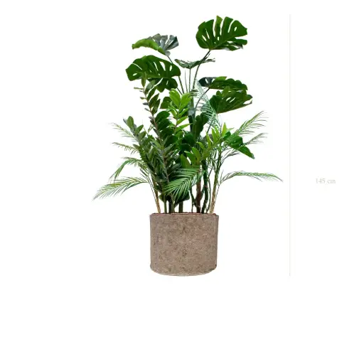 [A-J8-TI7] La Holbox - Pot Tissu Beige - Artificiel