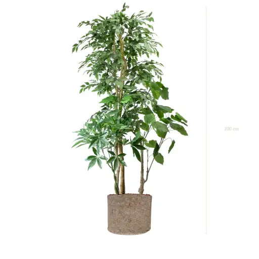 [A-J16-TI7] The Skye – Beige Fabric Pot #Semi-Natural