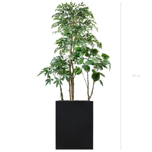 [A-J16-FB2] Skye Divider (Medium) – Black Planter Box #Semi-Natural