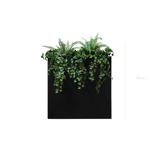 [A-J4-FB4] Séparateur L. Quito Lierres 100 cm - Bac Noir #Artificiel