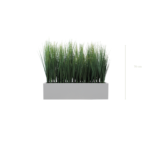 [A-TG8-FB16] Jardinière Pilat 70 cm - Bac Blanc #Artificielle