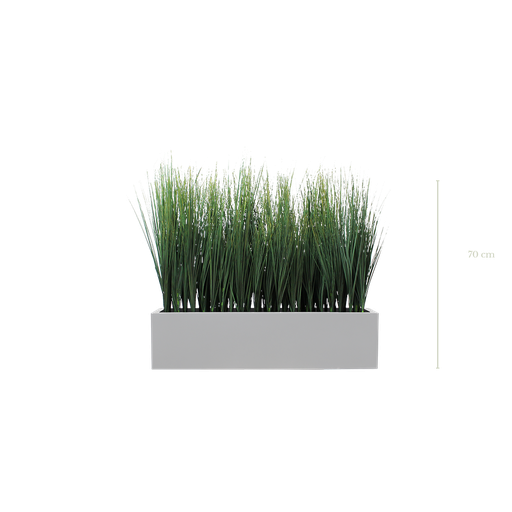 [A-TG8-FB16] Jardinière Pilat 70 cm - Bac Blanc #Artificielle