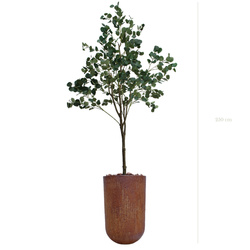[A-AB7-FC6] L'Arbre Eucalyptus 250 cm - Pot Marron #Artificiel