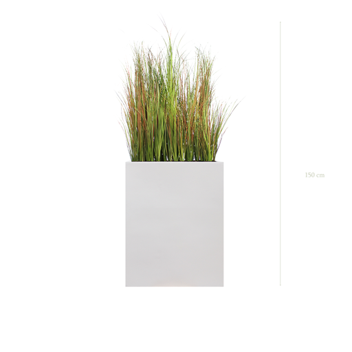 [A-TG3-FB1] Séparateur M. Graminées Scandinave 150 cm - Bac Blanc #Artificiel