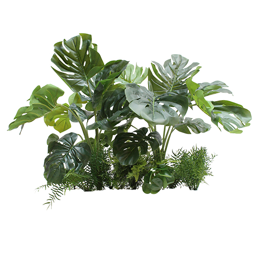 [A-J2-ENC] Jardinière Monstera encastrable #Artificielle