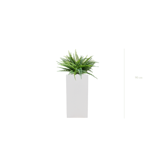 [AE-TG1-FB20] La Fougère - Cube Haut Blanc #Extérieur #Artificiel 