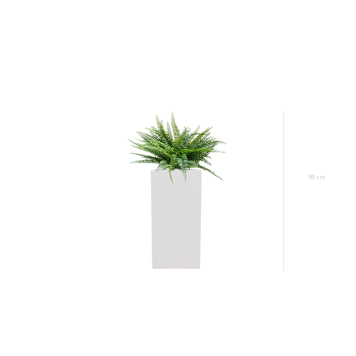 [AE-TG1-FB20] La Fougère - Cube Haut Blanc #Extérieur #Artificiel