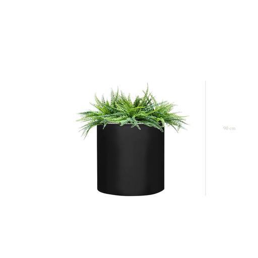 [AE-TG1-FB27] The Fernes - Black Cylinder Pot #Artificial #Outdoor
