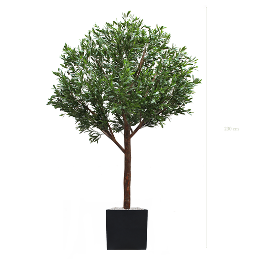 [AE-AB1-FB9] The Olive tree - Black Square Pot #Artificial #Outdoor