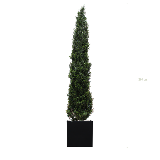[AE-AB3-FB11] The Tall Cypress - Tall White Cube Pot #Artificial #Outdoor