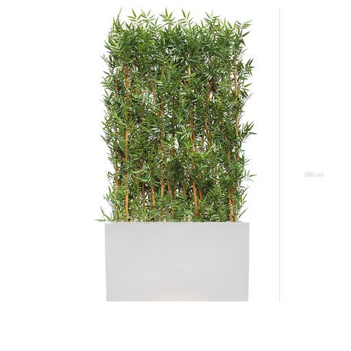 [AE-TG2-FB6] Séparateur S. Bambous - Bac Blanc #Extérieur #Artificiel